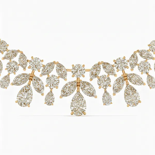 Polished Opera Diamond Necklace - View 4