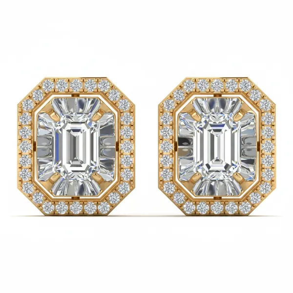 Paloma Bloom Drop Earrings - Laboratory-Grown Diamond Stud Earrings