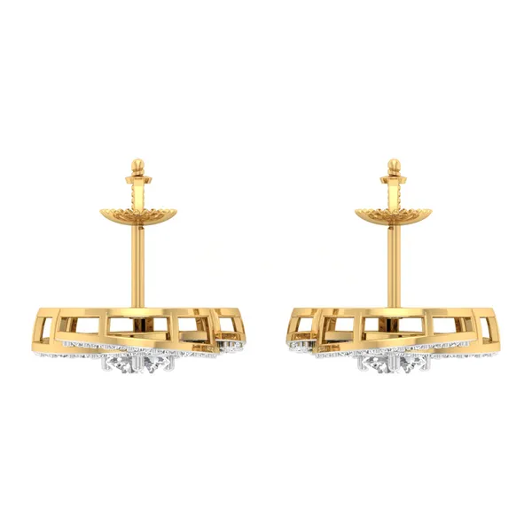 Grenadine Iris Grand Cascade Earrings - View 4