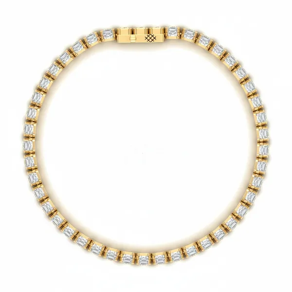 Delicate Channel-Set Diamond Bracelet - View 3