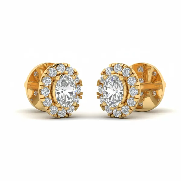 Eclatante Teardrop Cluster Earrings - View 2