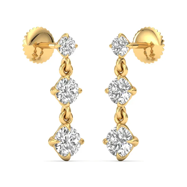 The Capriccio Peacock Pavé Studs - View 2