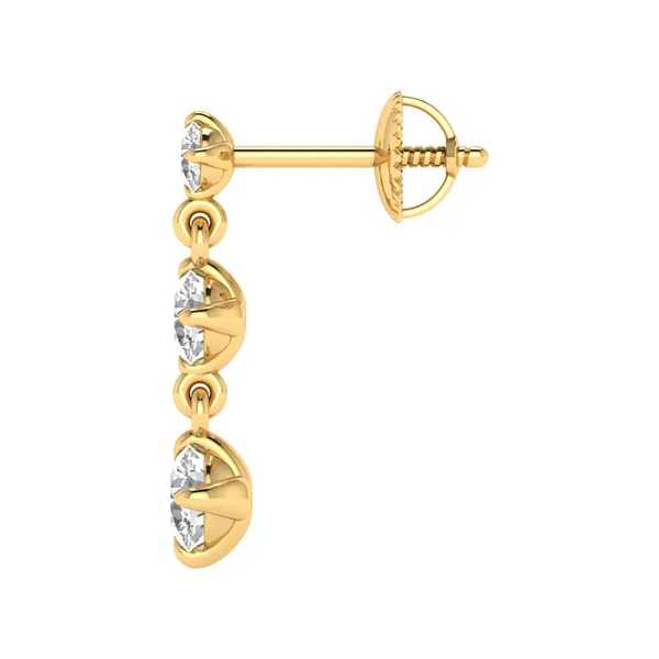 The Capriccio Peacock Pavé Studs - View 3
