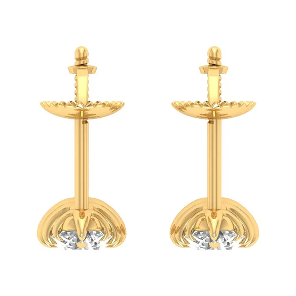 The Capriccio Peacock Pavé Studs - View 4