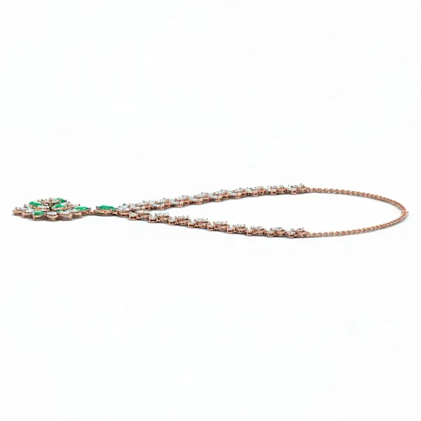 Ethereal Bezel Diamond Necklace - View 2