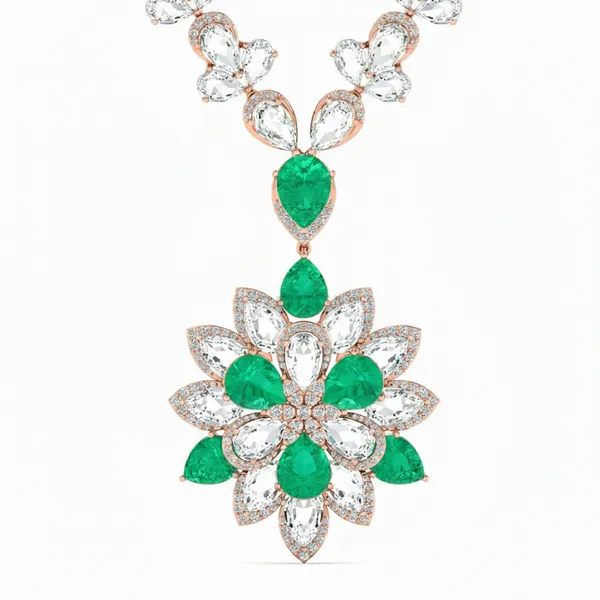 Ethereal Bezel Diamond Necklace - View 4