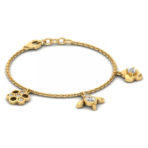 Celestial Modern Diamond Bracelet - View 4