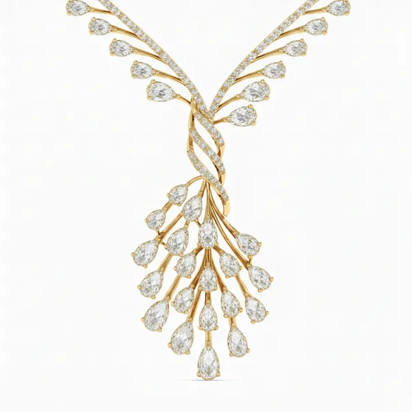 Noble Nebula Diamond Necklace - View 4