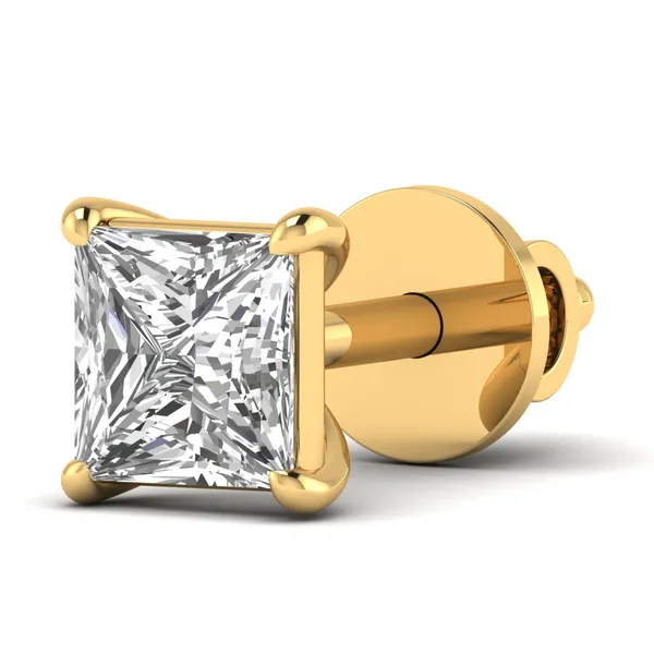 Fantasque Single Diamond Studs - View 2