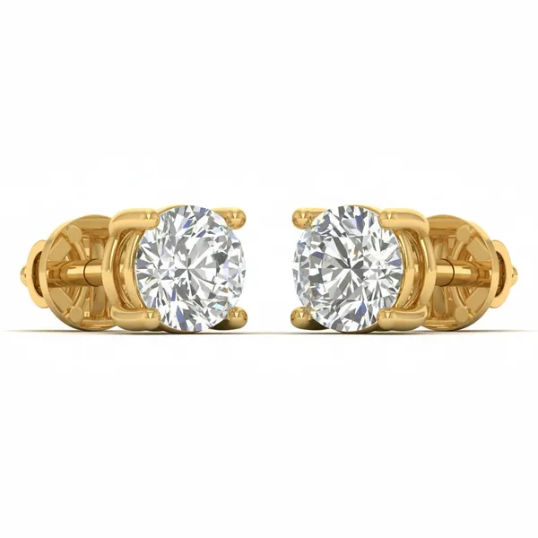 Virtuosa Vine Solitaire Studs - View 2