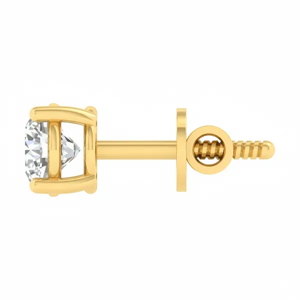 Virtuosa Vine Solitaire Studs - View 3