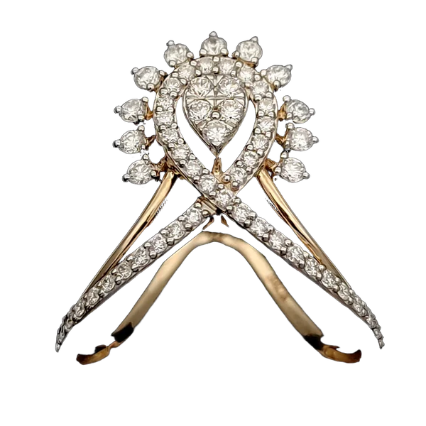 Timeless Petal Diamond Ladies Ring - View 2