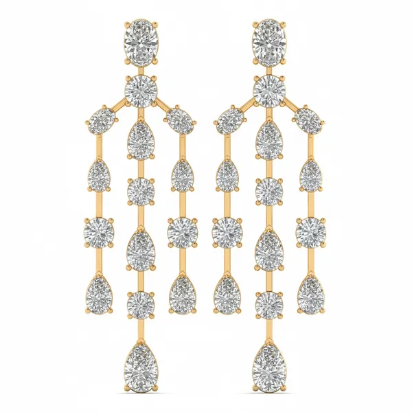 Margaux Cluster Earrings - Laboratory-Grown Diamond Earrings