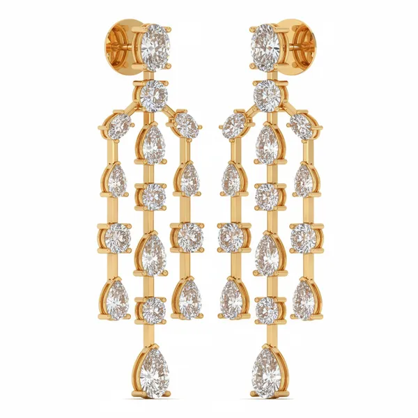 Margaux Cluster Earrings - View 2