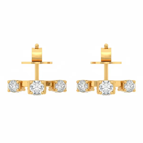 Margaux Cluster Earrings - View 4