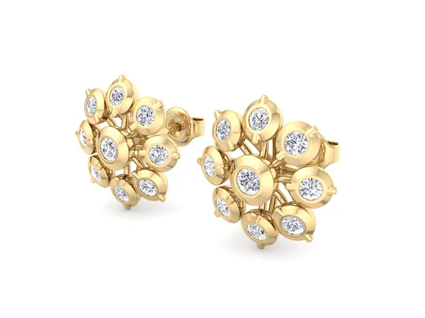 The Madeira Medallion Multi-Stone Earrings - View 4