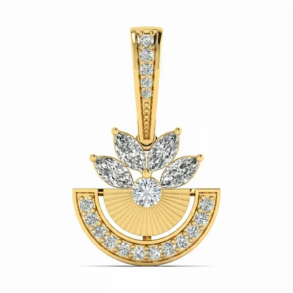 Harmonious Evil Eye Diamond Pendant - Laboratory-Grown Diamond Pendant