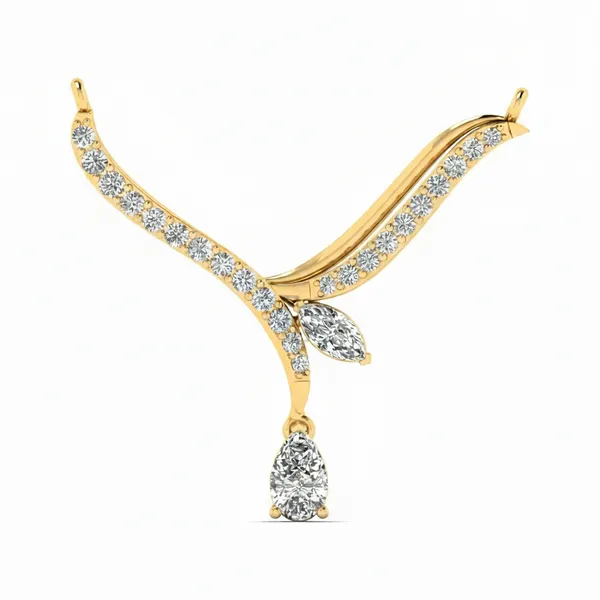 Graceful Bridal Diamond Mangalsutra - Laboratory-Grown Diamond Mangalsutra