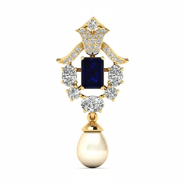 Resplendent Butterfly Diamond Pendant - View 2