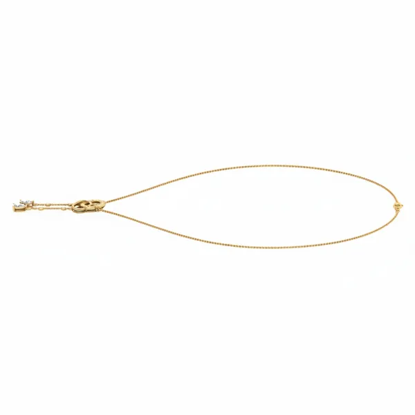 Ravishing Channel Diamond Necklace - View 2