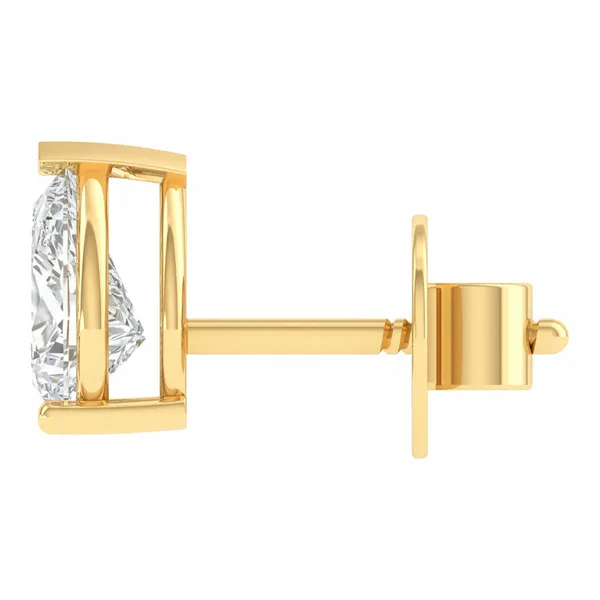 Primavera Magnolia Solitaire Studs - View 3