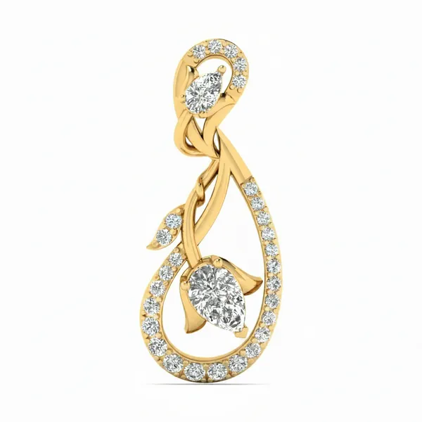 Imperial Layered Diamond Pendant - Laboratory-Grown Diamond Pendant