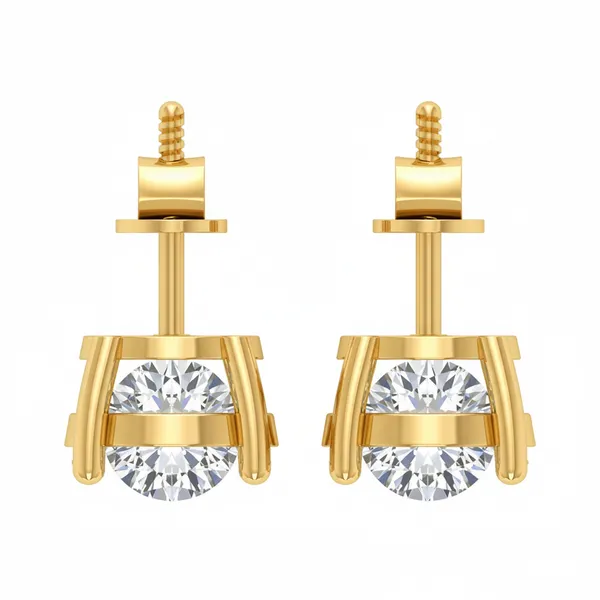 Incandessa Solo Stone Earrings - View 4