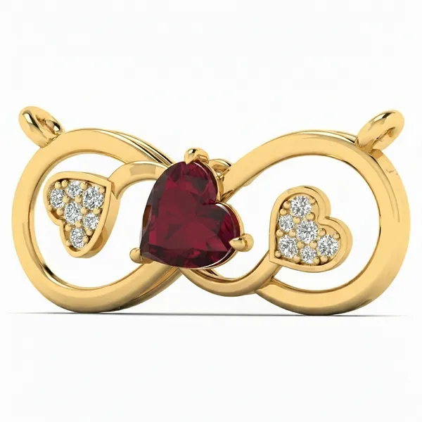 Sublime Lotus Diamond Pendant - View 2