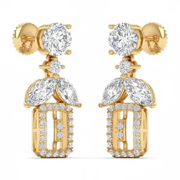 Lavinia Dangle Earrings - View 2