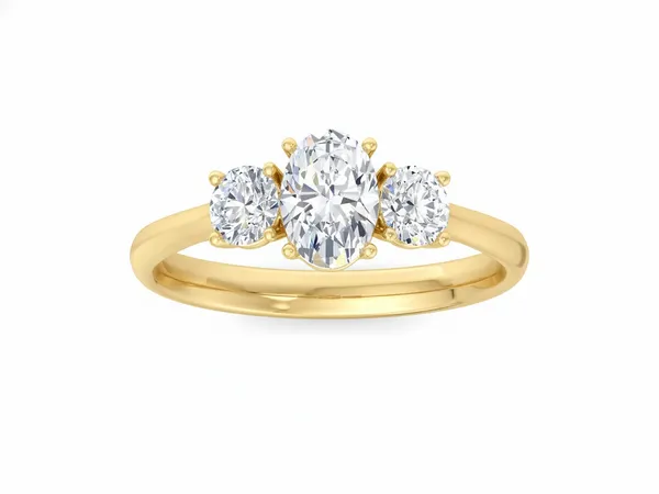 Whimsical Celtic Diamond Ring - Laboratory-Grown Diamond Ladies Ring