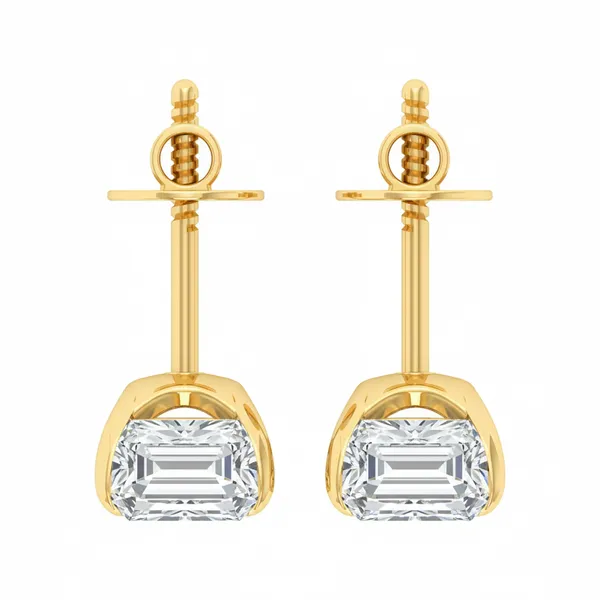Novella Single Diamond Studs - View 4