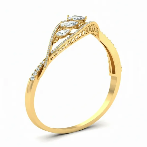Bold Celestial Diamond Bangle - View 2