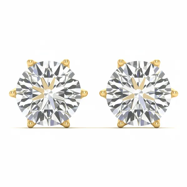 Novella Solitaire Studs - Laboratory-Grown Diamond Earrings
