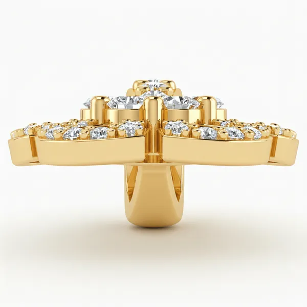 Sparkling Halo Diamond Pendant - View 4