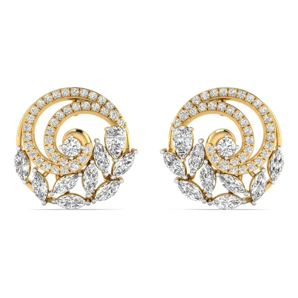 Estival Magnolia Grand Cascade Earrings - Laboratory-Grown Diamond Earrings