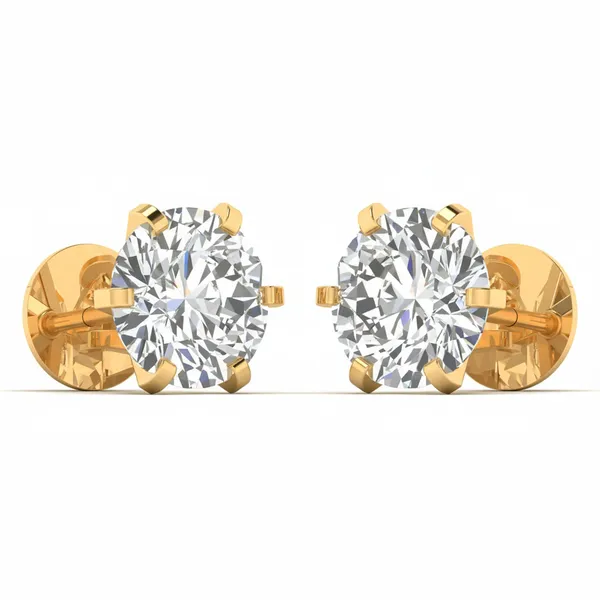 Illumina Solitaire Earrings - View 2