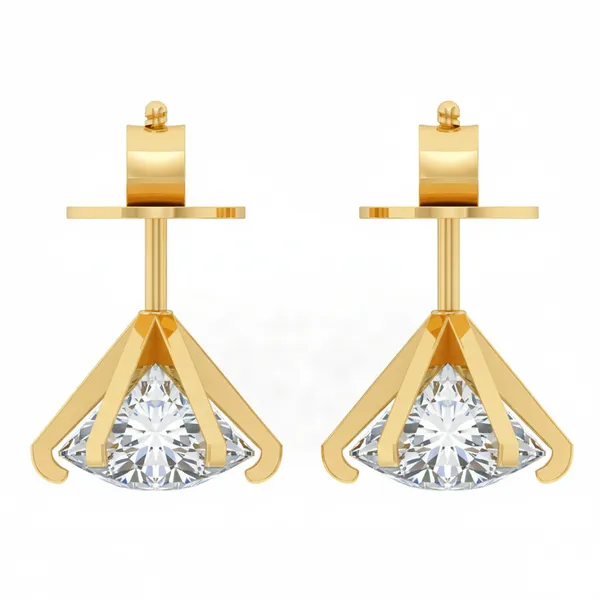 Illumina Solitaire Earrings - View 4