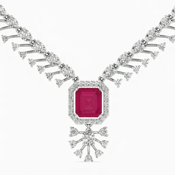 Alluring Twilight Diamond Necklace - View 4