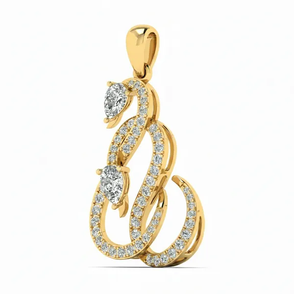 Ethereal Evil Eye Diamond Pendant - View 2