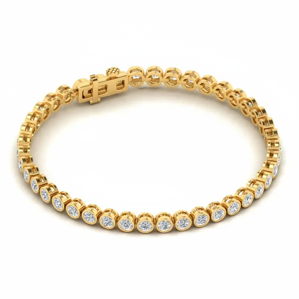Exquisite Curb Diamond Bracelet - View 4