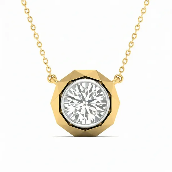 Luxurious Accent Diamond Necklace - Laboratory-Grown Diamond Necklace