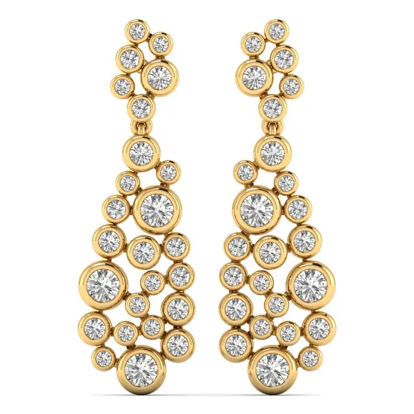 The Dolcezza Lily Pendant Earrings - Laboratory-Grown Diamond Earrings