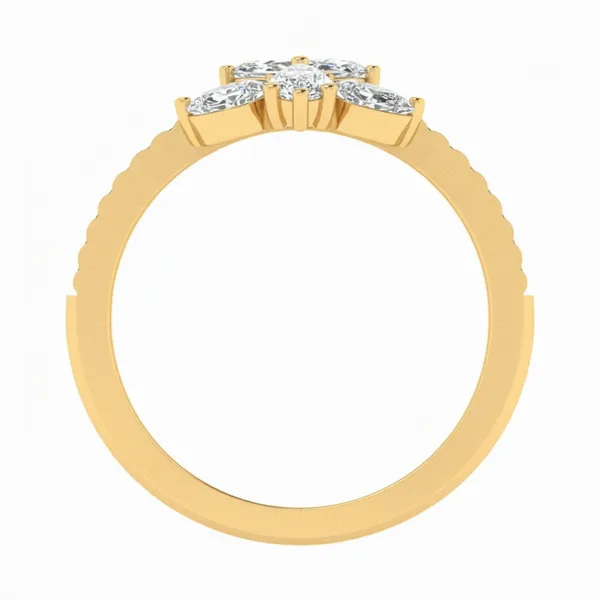 Ravishing Three-Stone Diamond Ring - View 3