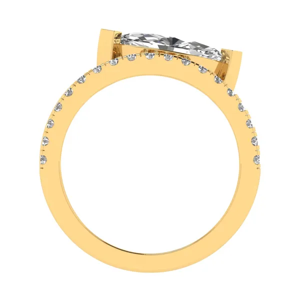 Gleaming Band Diamond Ring - View 3