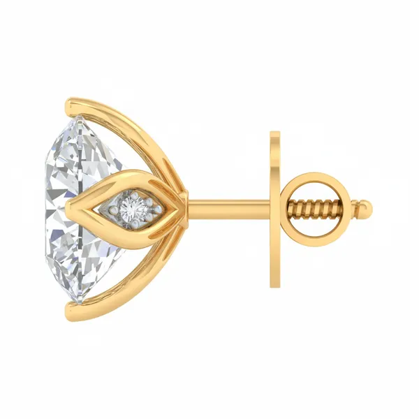 Evadne Waterfall Solitaire Studs - View 3