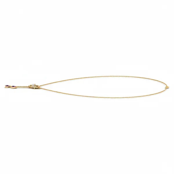 Exquisite Princess Diamond Necklace - View 2