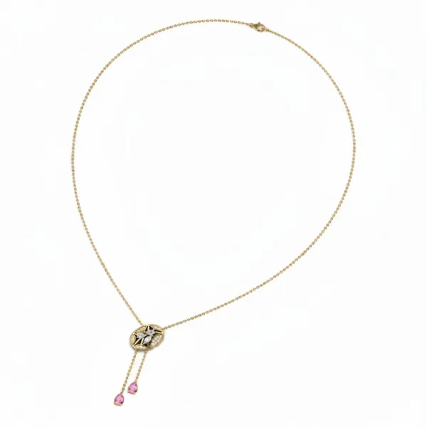 Exquisite Princess Diamond Necklace - View 3