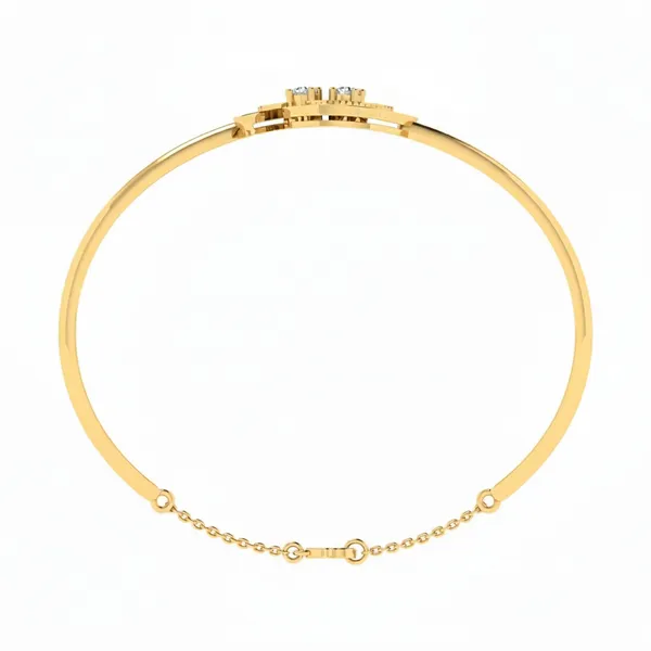 Dazzling Ornate Diamond Bangle - View 3