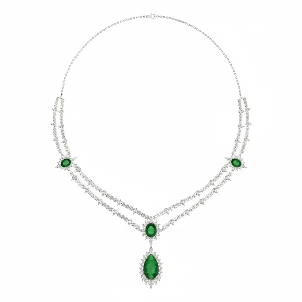 Elegant Bezel Diamond Necklace - Laboratory-Grown Diamond Necklace