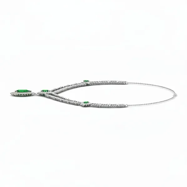Elegant Bezel Diamond Necklace - View 2